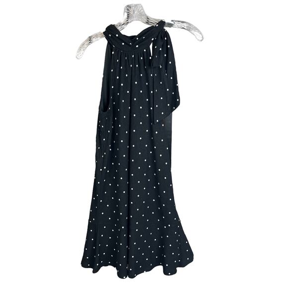 CECE Polka Dot Sleeveless Halter Godet Dress - Picture 1 of 13